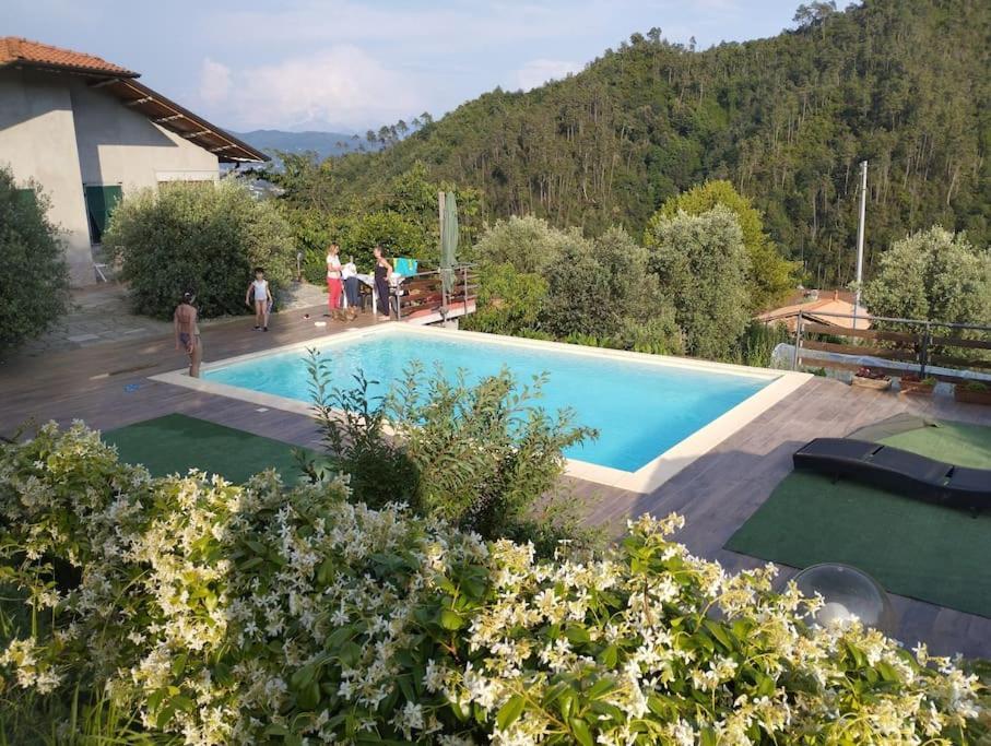 Villa Degli Ulivi Tivegna Eksteriør billede